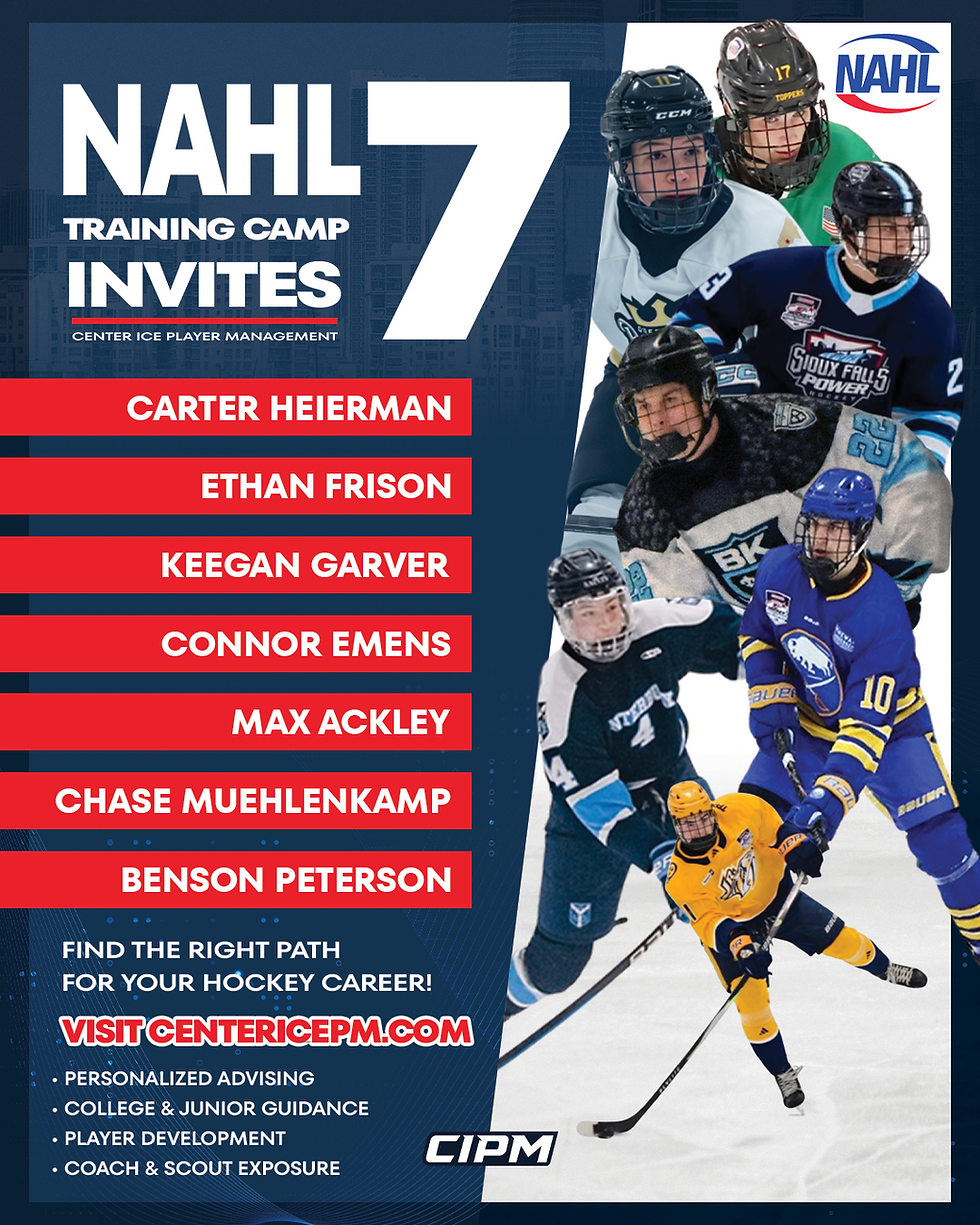 CIPM Has Seven Players Start the Year at NAHL Training Camps
