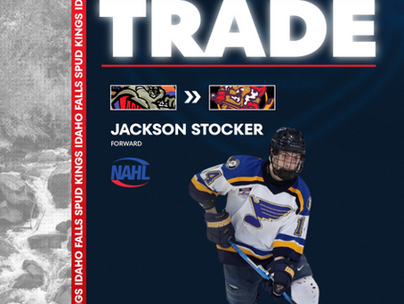 Jackson Stocker Traded to Idaho Falls Spud Kings