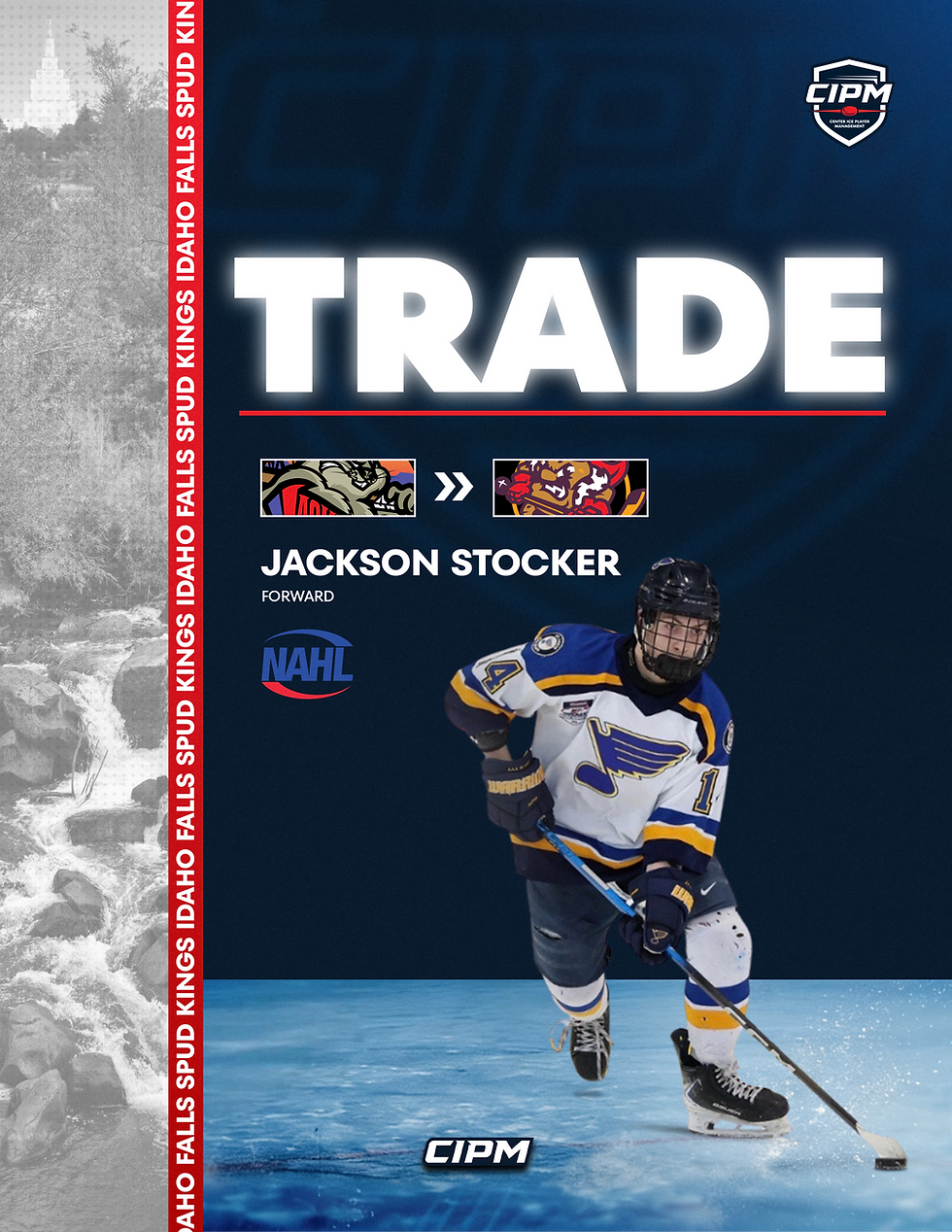 Jackson Stocker Traded to Idaho Falls Spud Kings