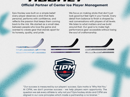 Center Ice Player Management Announces Partnership with Epix Hockey
