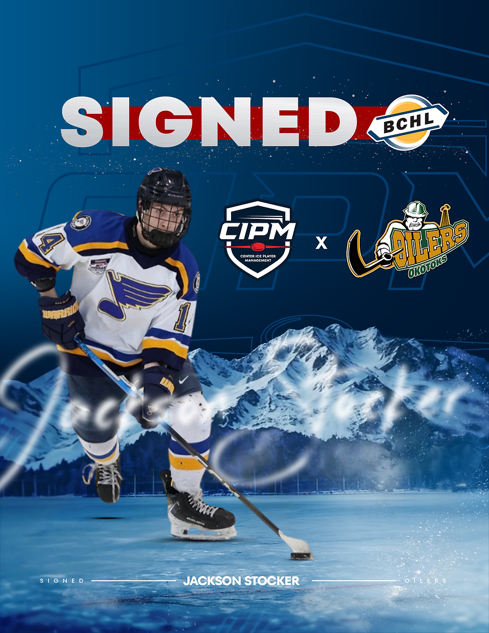 Jackson Stocker Signs with the Okotoks Oilers of the BCHL