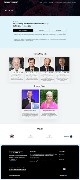 Home page for About Us