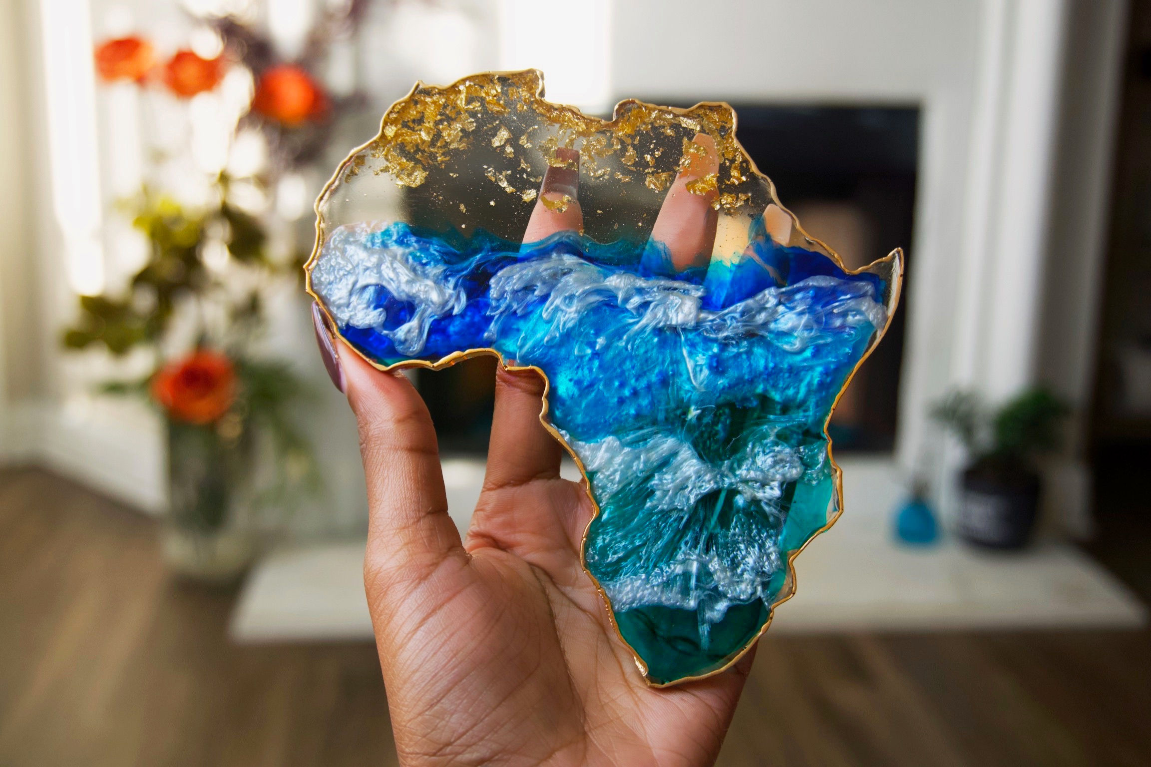 Paradise Blue Africa Coasters