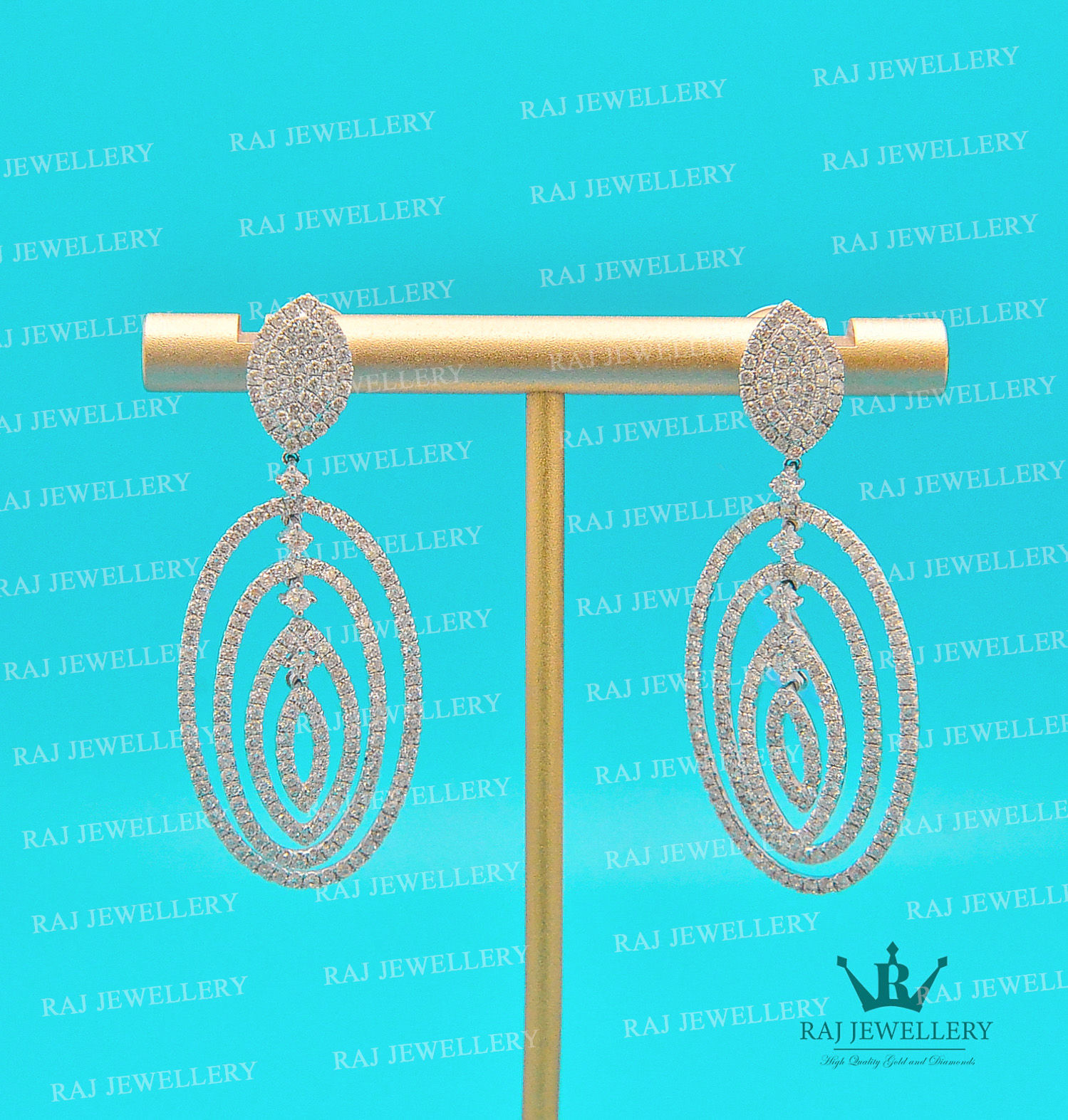 Diamond Drop Earring Aug008 ( All Items Are Priced In US Dollars)