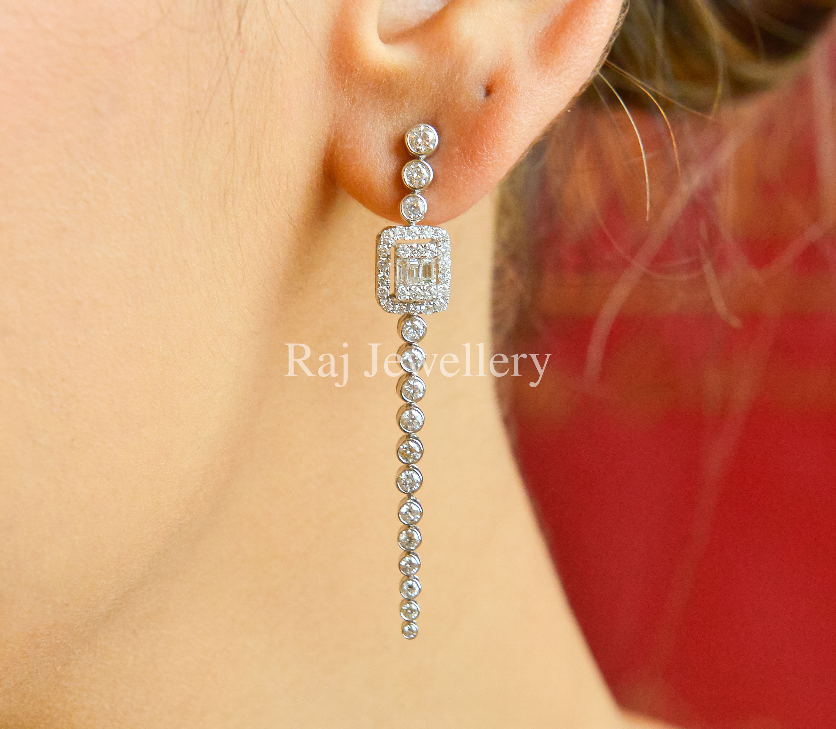 Diamond Drop Earring Nov010 ( All Items Are Priced In US Dollars)