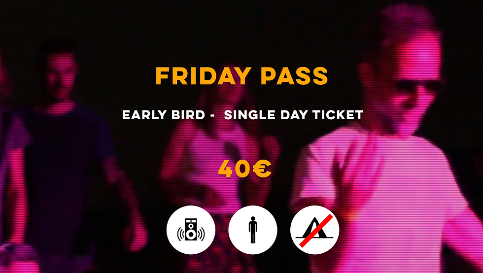 FRIDAY PASS - EARLY BIRD
