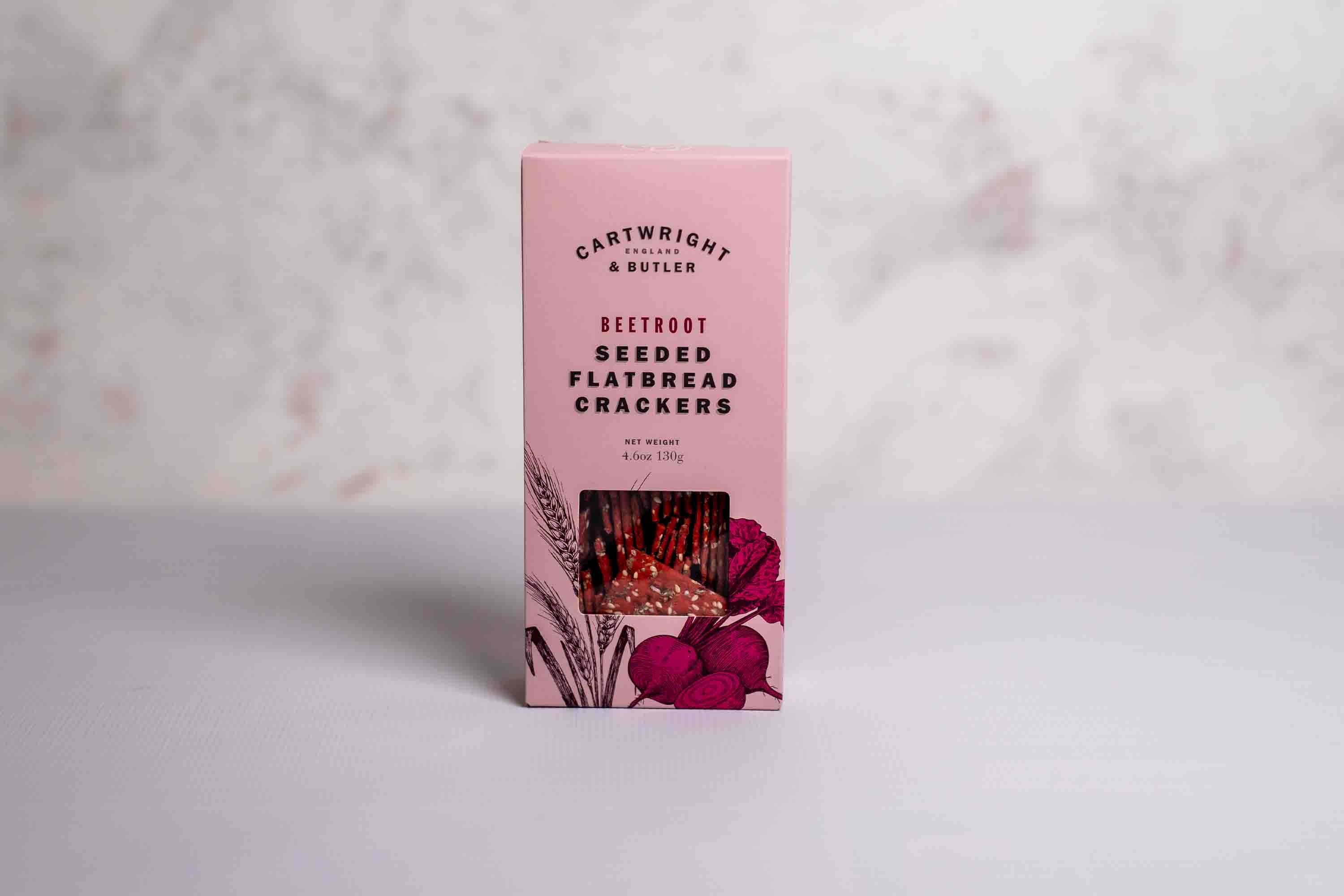 Cartwright & Butler Beetroot Seeded Flatbread Crackers 130g