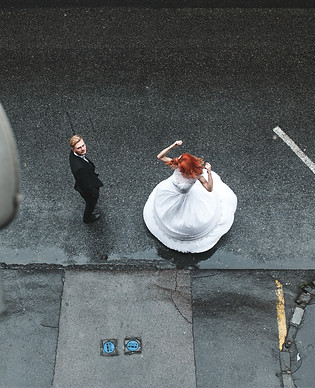 Bride in the Rain