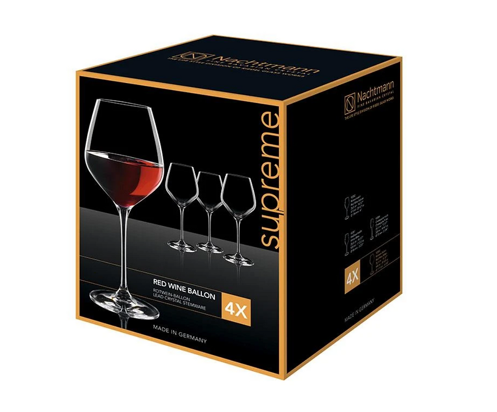 Copa de Cristal Supreme - Set de 4 Copas.