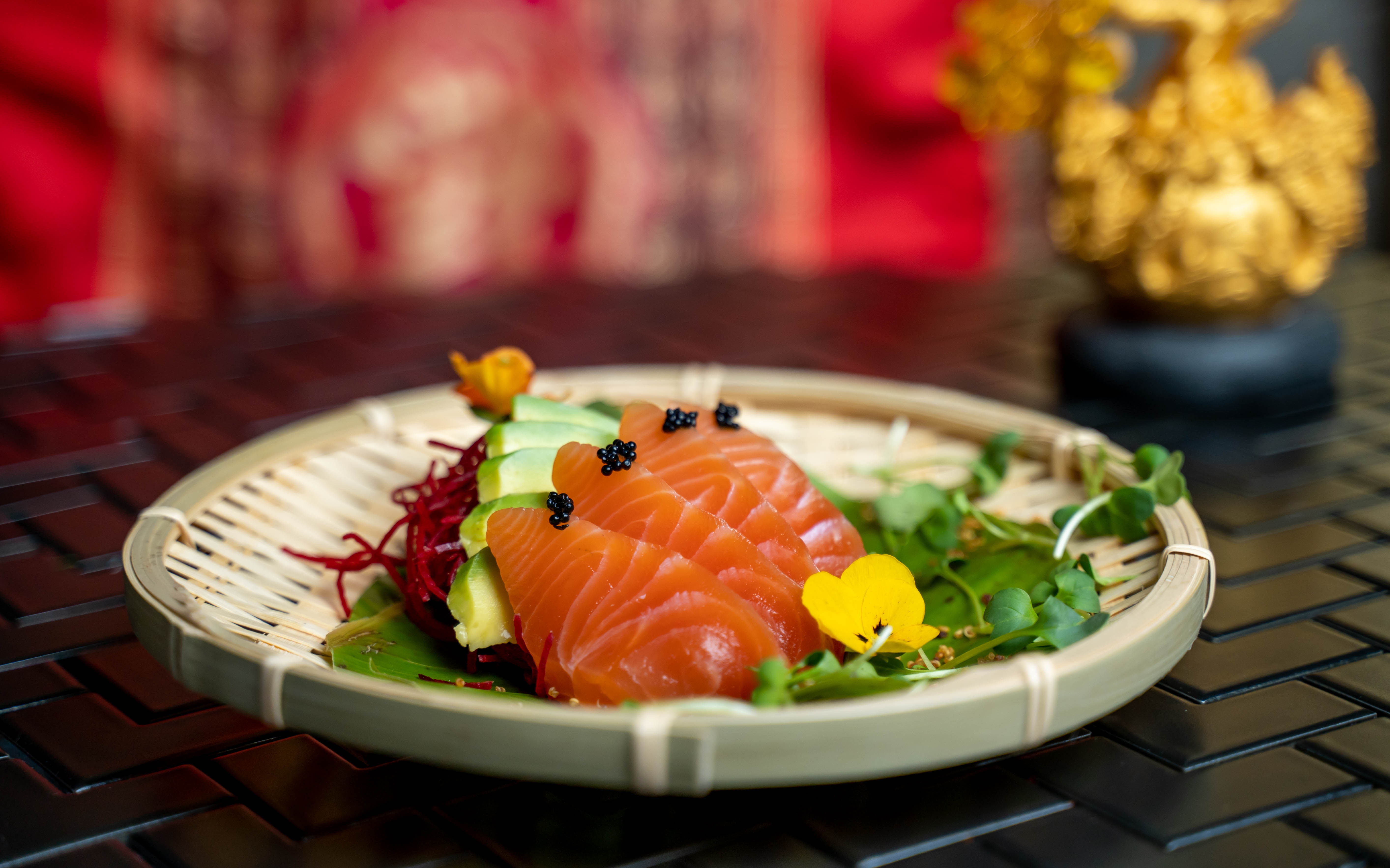 Sashimi Salmón - Sake (5 bocados)