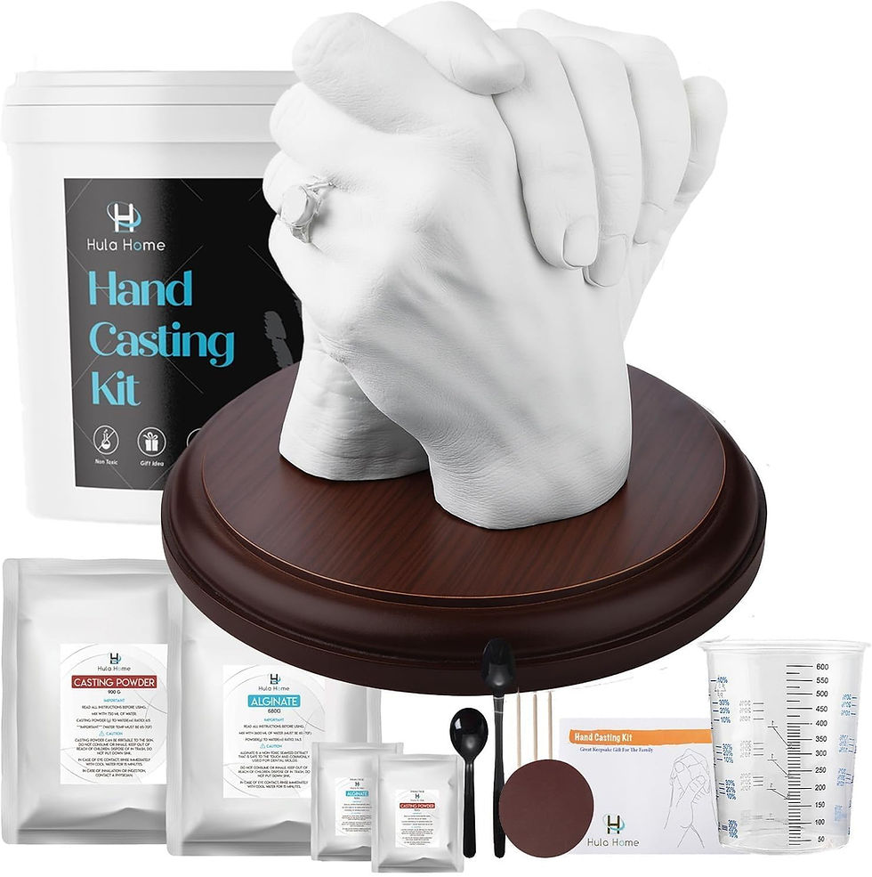 Hand casting kit for unique anniversary gifts.