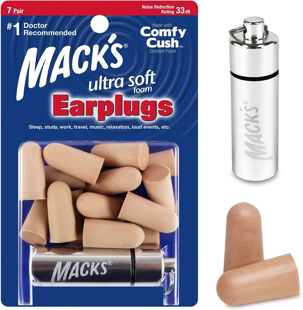 Mack's soft foam earplugs, gifts for flight attendants