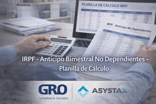 IRPF - Anticipo Bimestral No Dependientes – Planilla de Cálculo