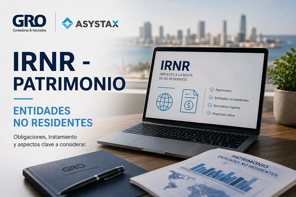 IRNR-Patrimonio - Entidades no residentes