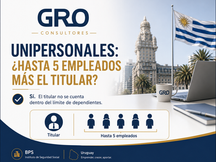 Empresas unipersonales en Uruguay: ¿pueden tener hasta 5 empleados además del titular?