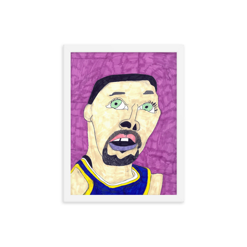 Thumbnail: Fitu Petaia - Steph Curry Framed Print