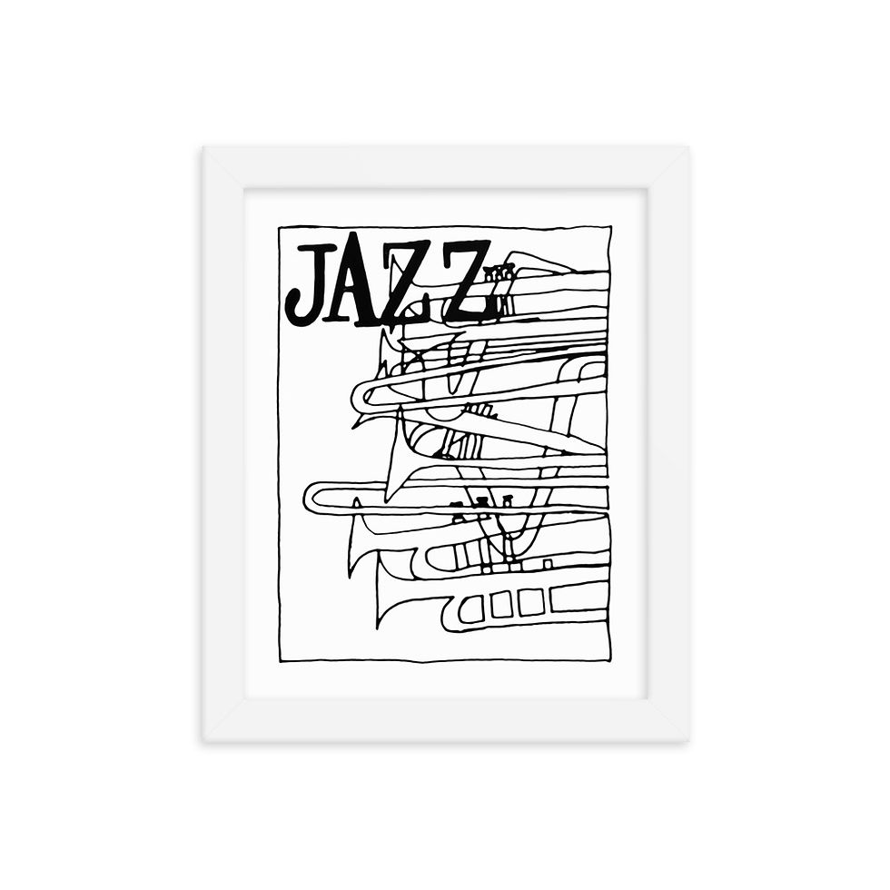 Thumbnail: Tyrone Johnson - Jazz Framed Print