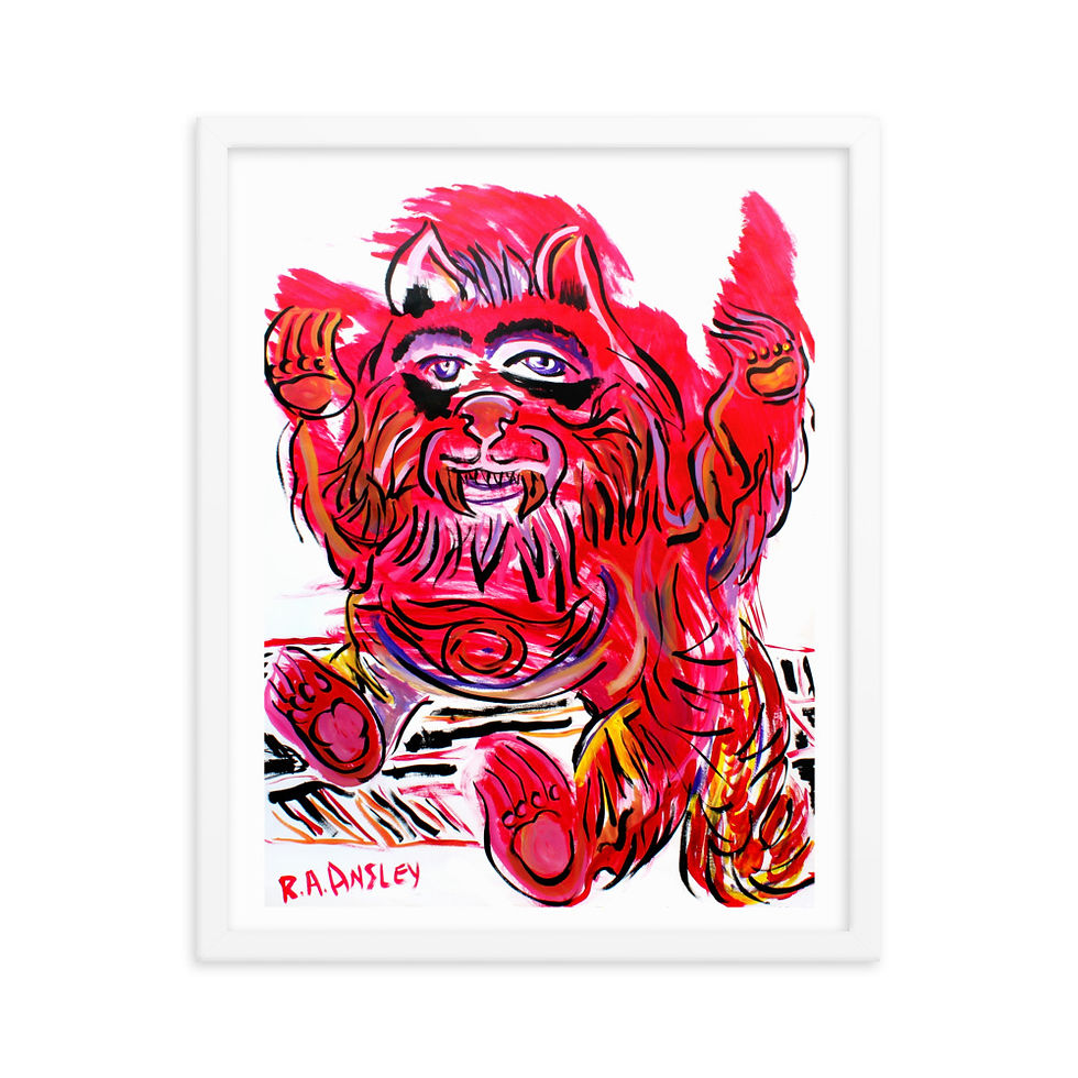 Thumbnail: Ronald Ansley - Wolfman Framed Print
