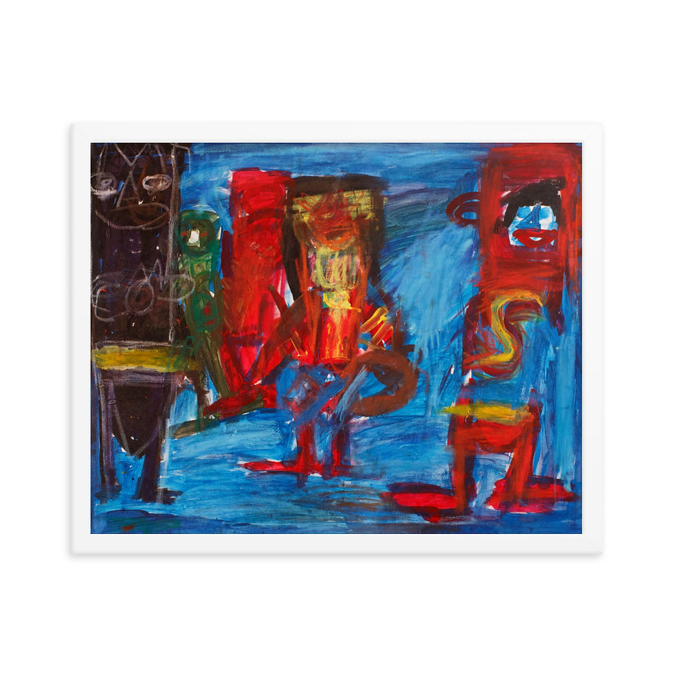 Thumbnail: Alexi Dail - Superheroes Framed Print