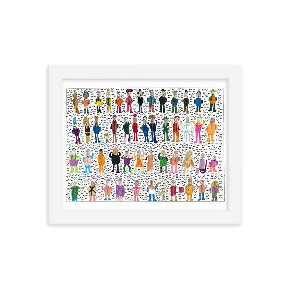 Thumbnail: Rob Garcia - People of the World Framed Print