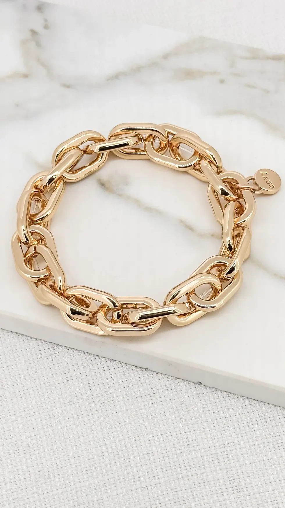 Gold Chain Stretch Bracelet