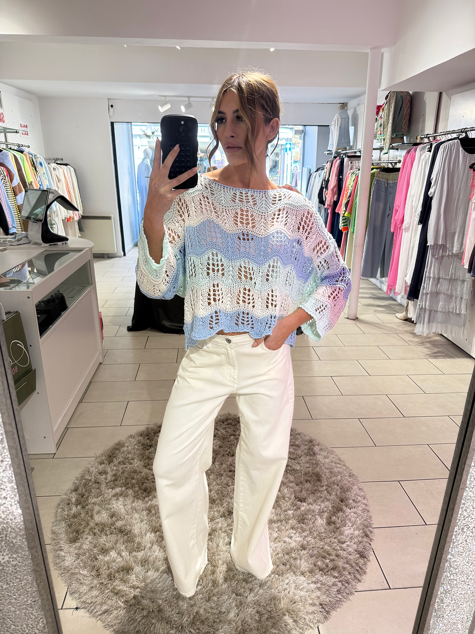 Thumbnail: 3D Soft Stretch Jeans - Cream