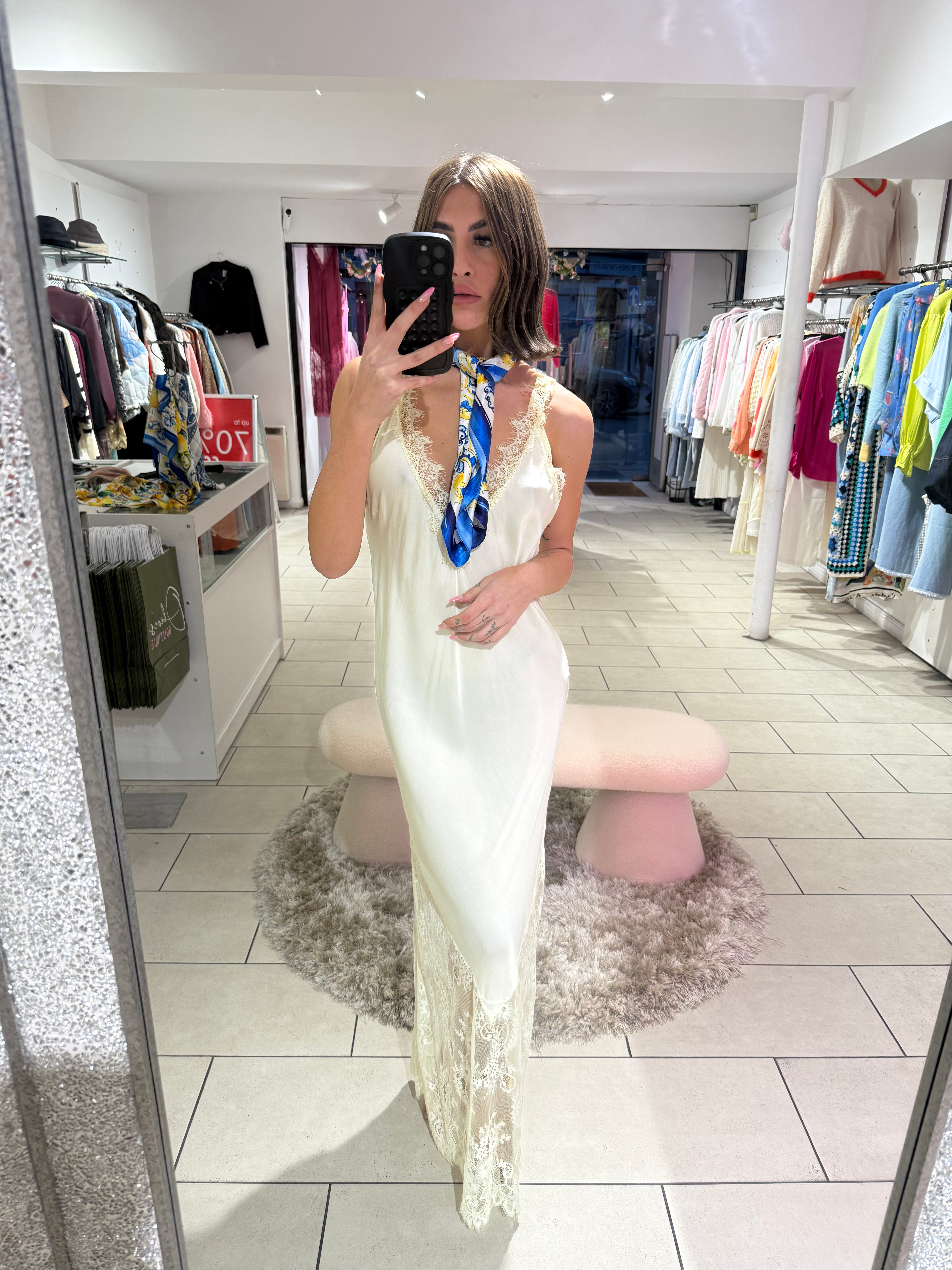 Lace Bottom Maxi Dress - Butter Yellow