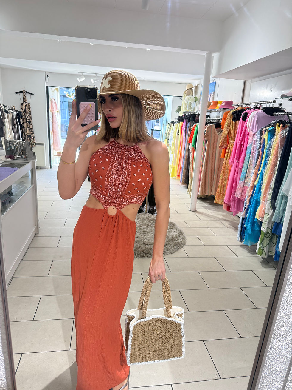 Thumbnail: Wide Brim Raffia CC Sun Hat - Cream 