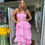 Thumbnail: Rosalie Tiered Ruffle Maxi Dress - Pink