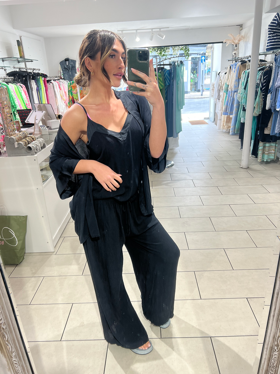 Roma 3 Piece Set - Black