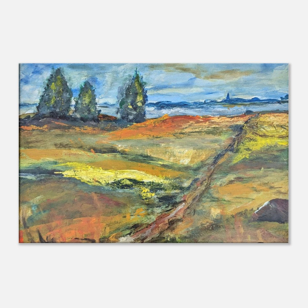 Hiddensee Blick nach Schaprode im Herbst