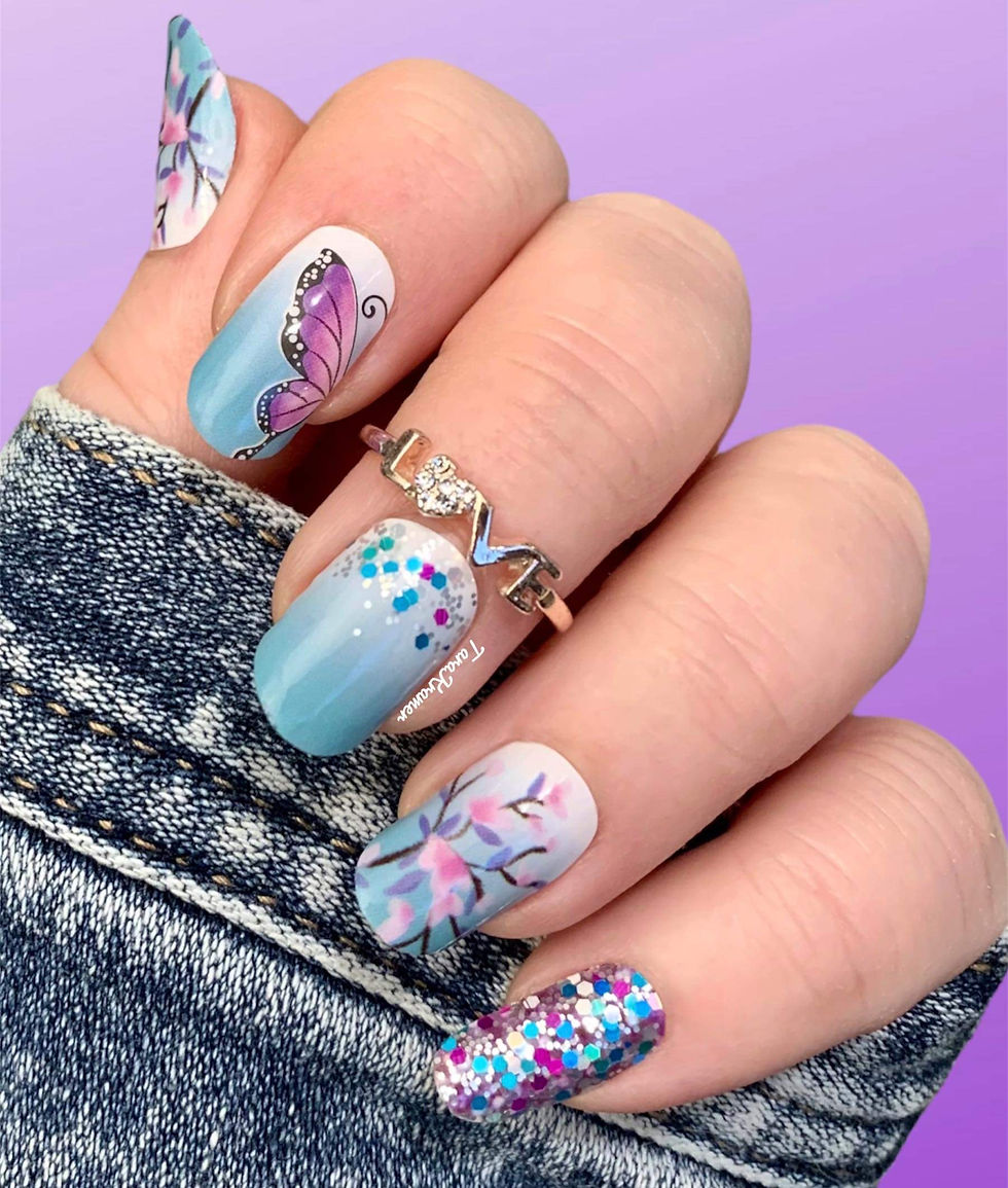 Wings of Spring Color Creation Nails