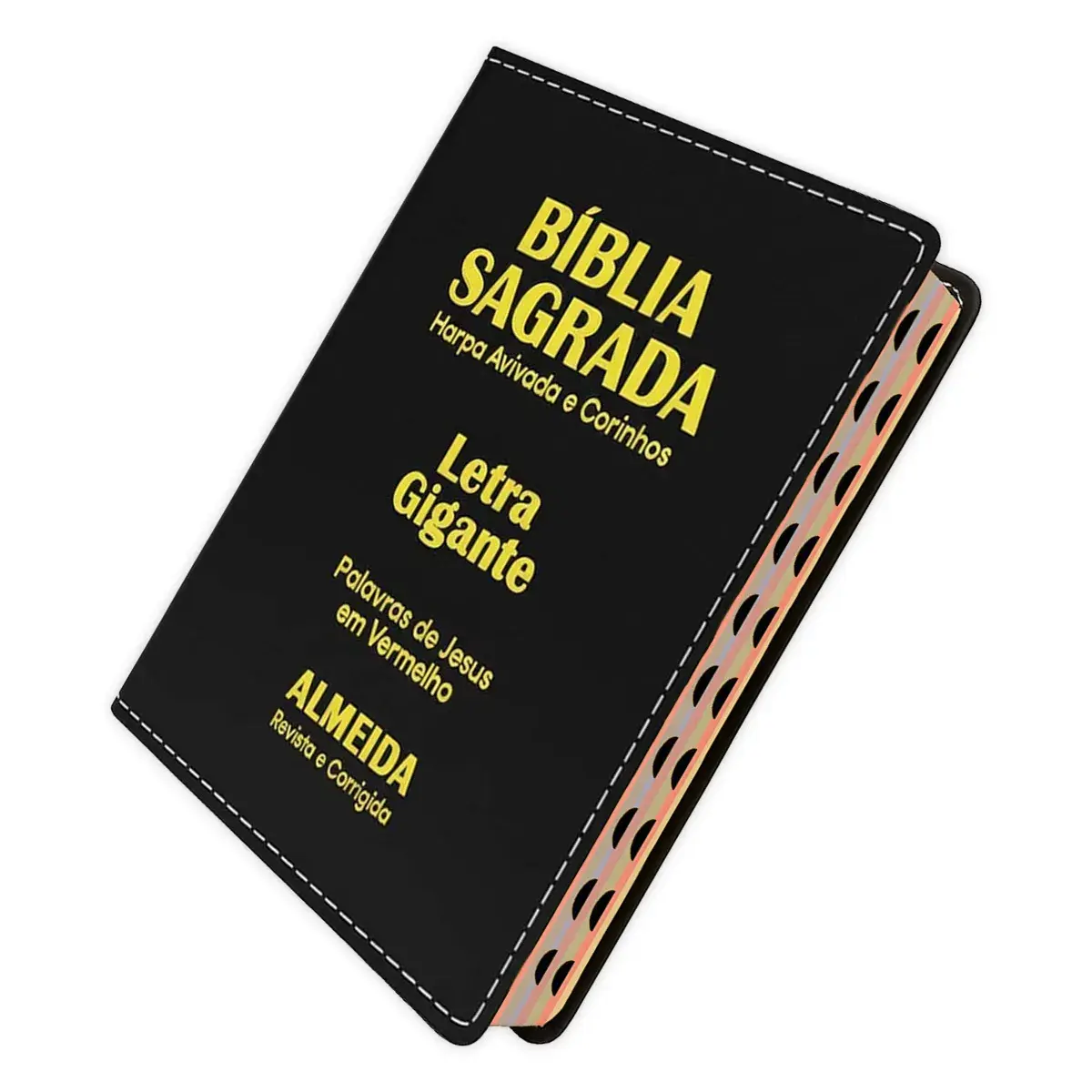 Bíblia Sagrada - Masculina Luxo Preta | ARC - - Harpa e corinhos