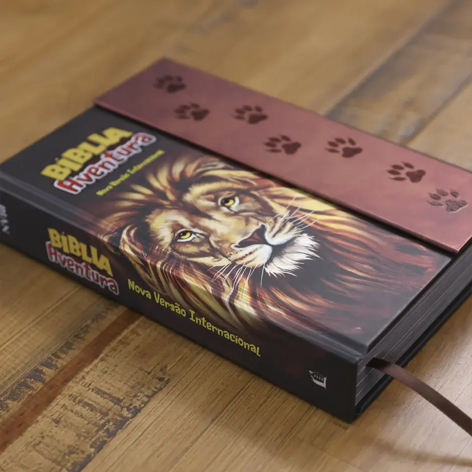 Miniatura: Bíblia Aventura Para Crianças | NVI | Leitura Perfeita | Capa Dura Leão com Fech