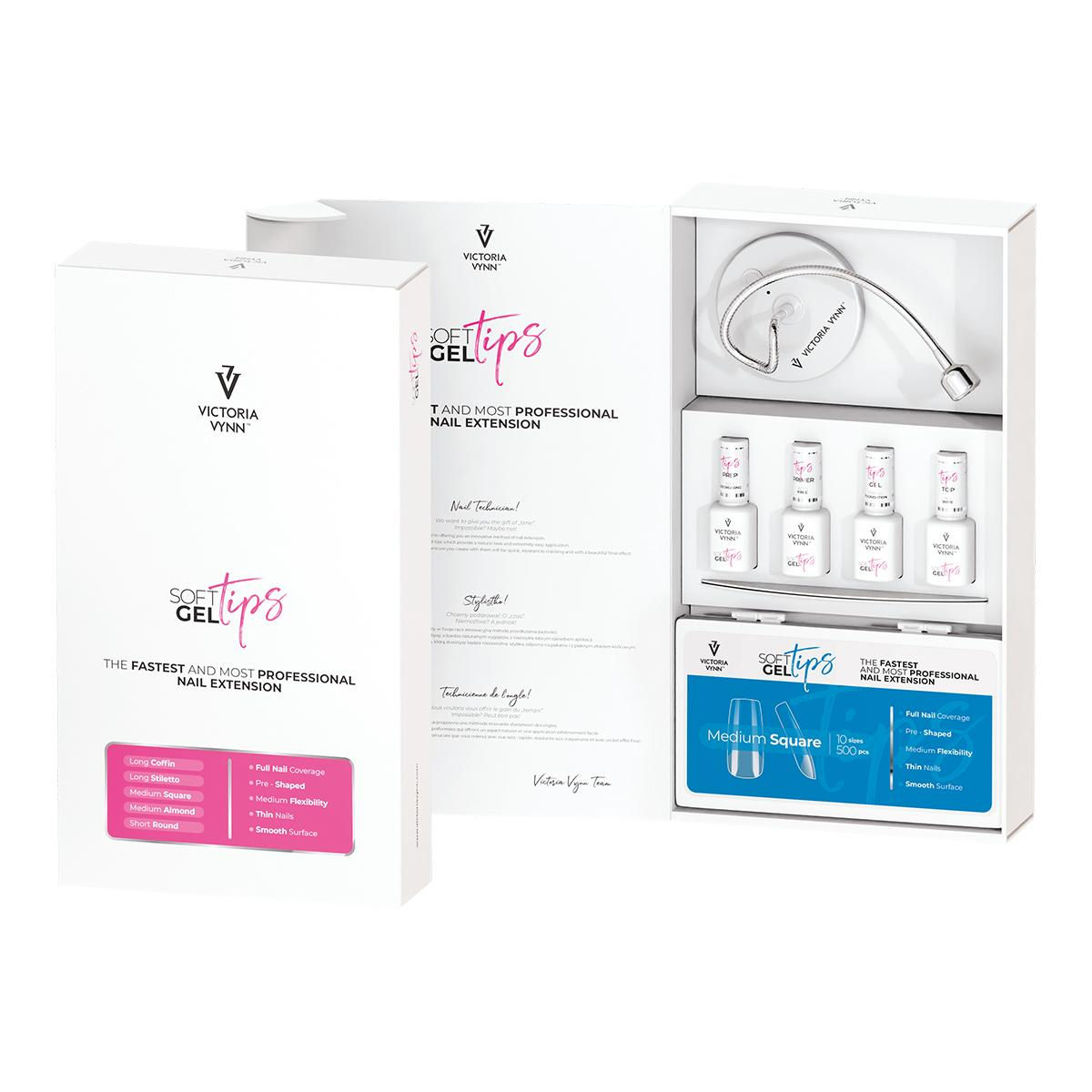 SOFT GEL TIPS Starter Kit with Medium Square