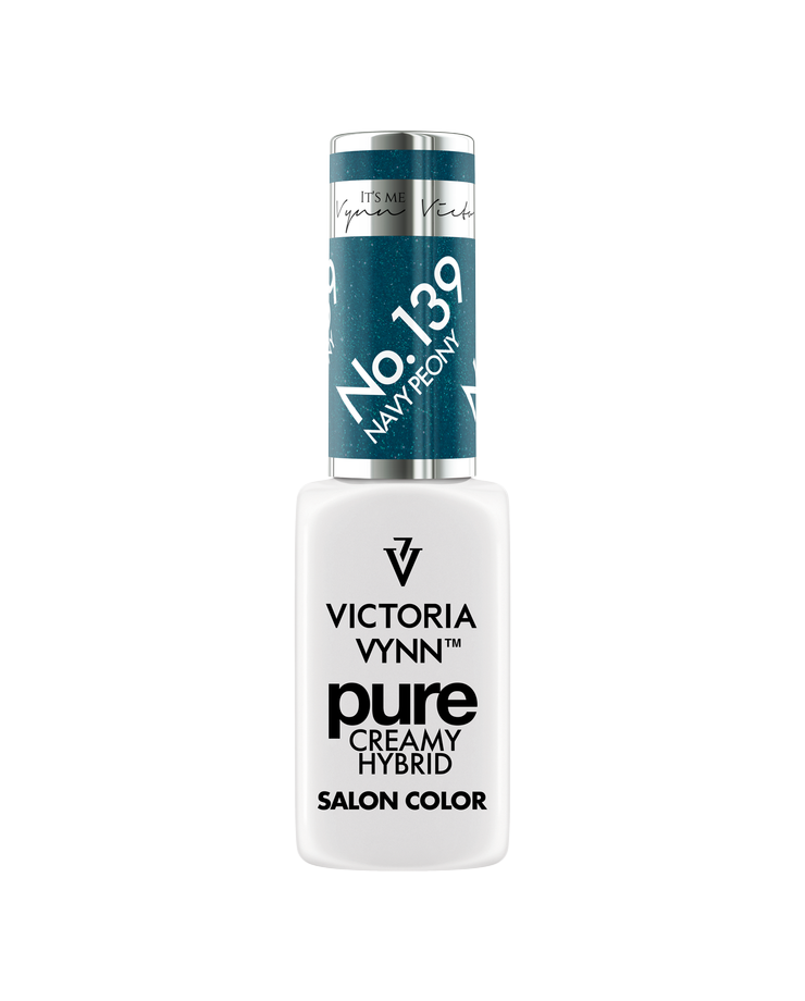 Pure Creamy 139 Navy Peony