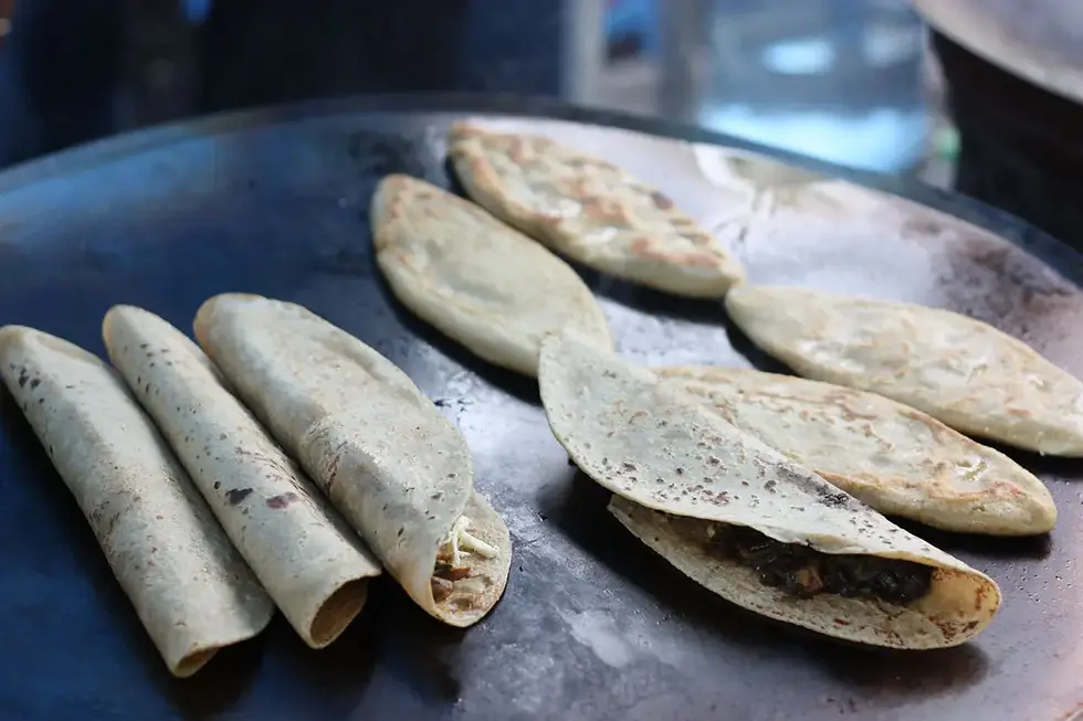 Quesadilla si queso, without cheese