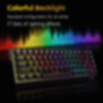 Thumbnail: AJAZZ NK68V2 Single-Mode Wired Mechanical Keyboard Portable Gaming Keyboard RGB 