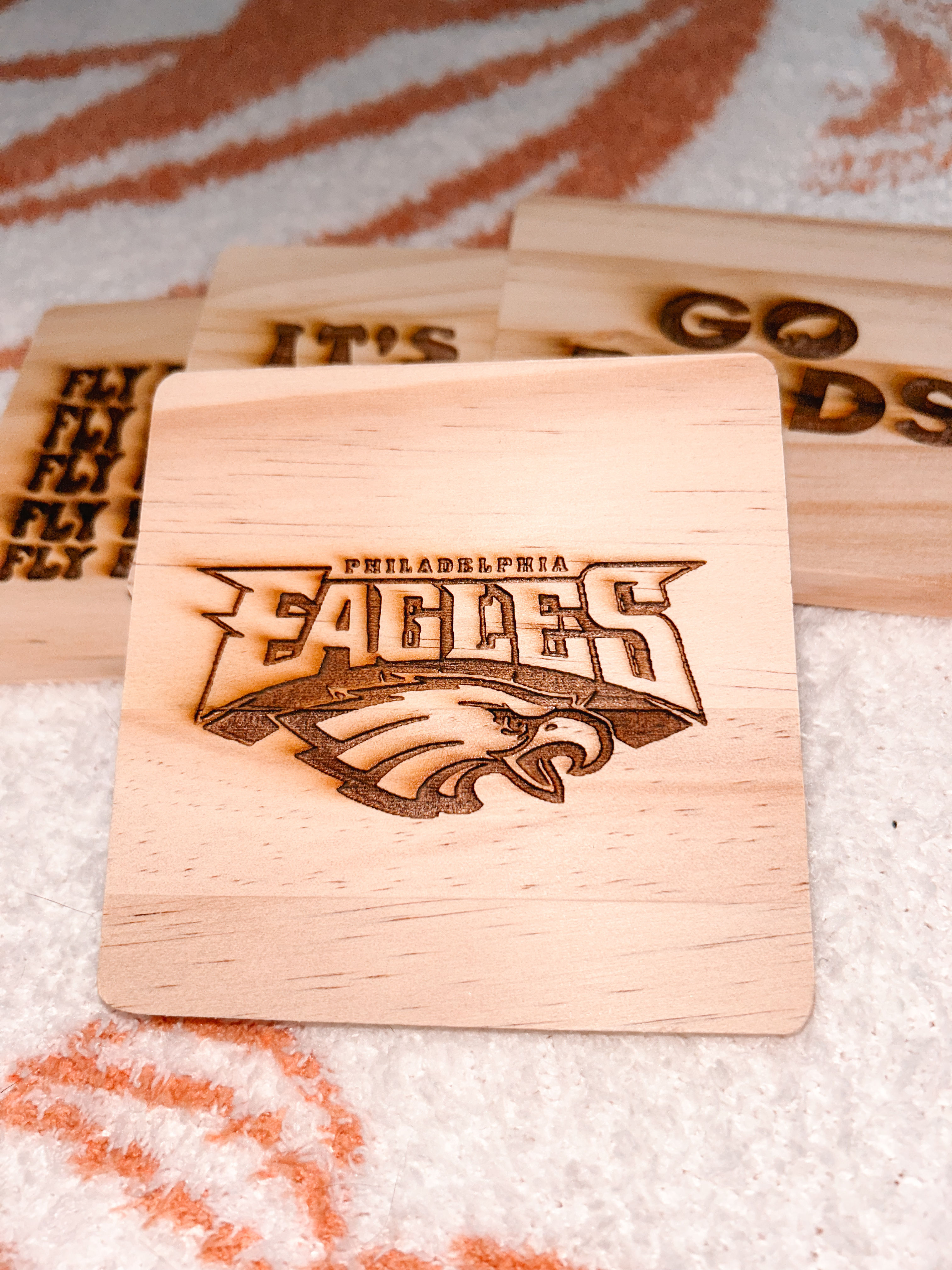 Go Birds Coaster Set - Too Dark