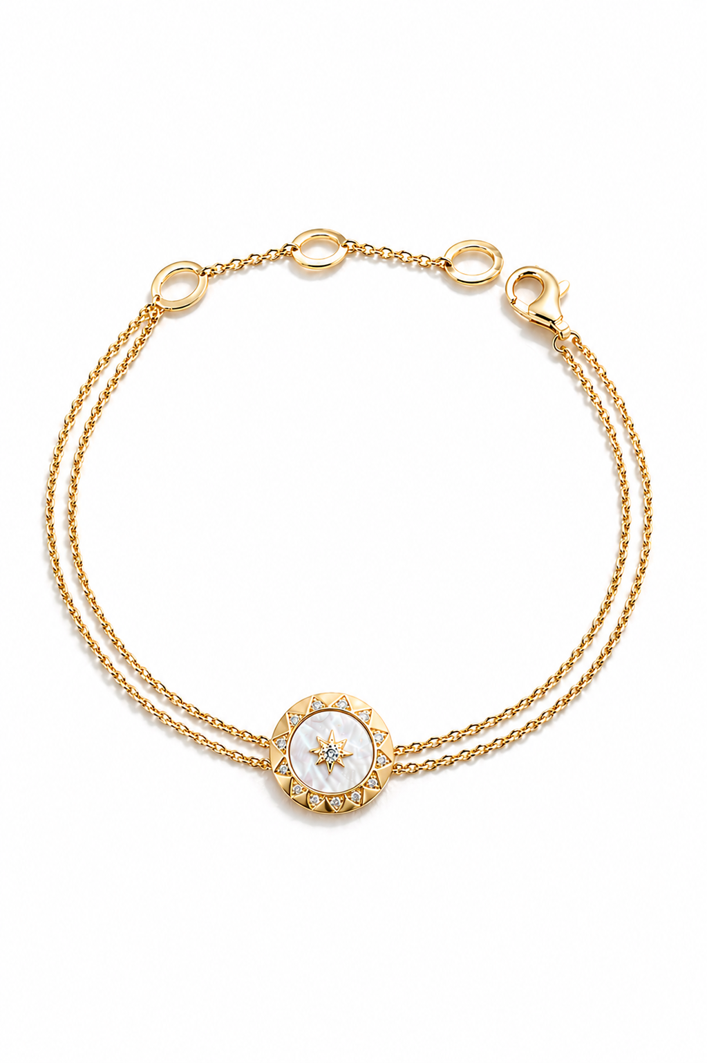 Éclat Solaire White Mother of Pearl Bracelet