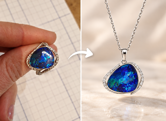 Before and After - Opal Ring Transformed into Pendant (1).png