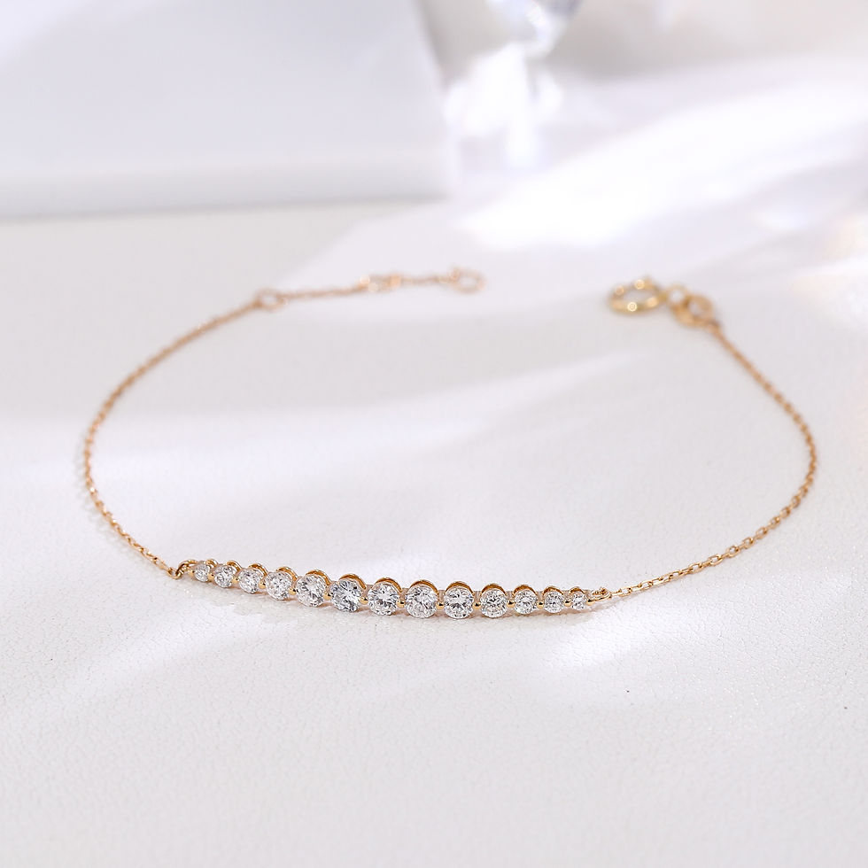 Thumbnail: Crescendo Diamond Bracelet – Yellow Gold