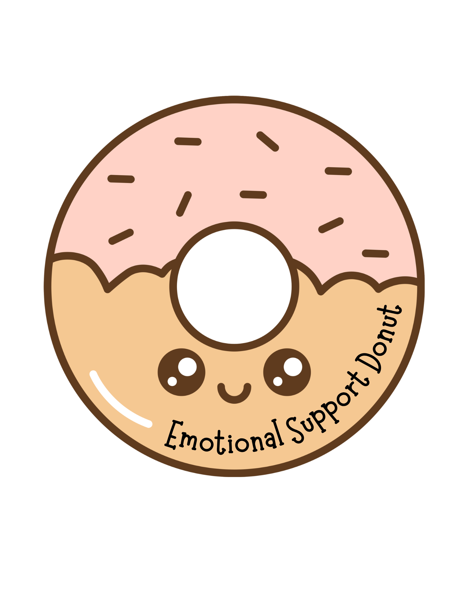 🍩 Emotional Support Donut 🍩 Sticker (1)