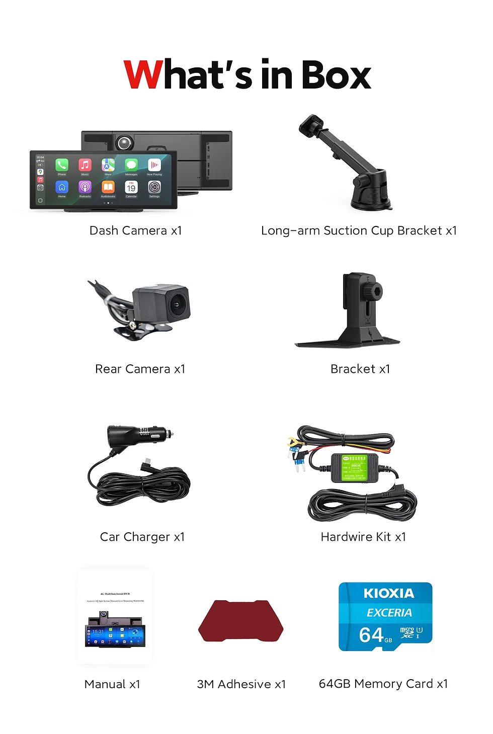 Thumbnail: CP800 4K AI CarPlay Display & Dash Cam