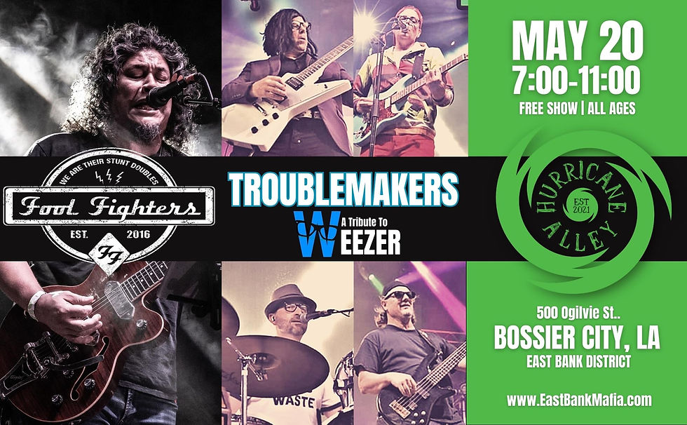 Fool Fighters (Tribute to Foo Fighters) w/ TroubleMakers (Tribute to Weezer) @ Hurricane Alley LIVE