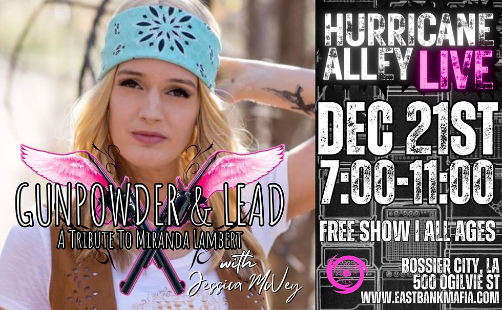 Gunpowder & Lead:A tribute to Miranda Lambert with Jessica Mcvey