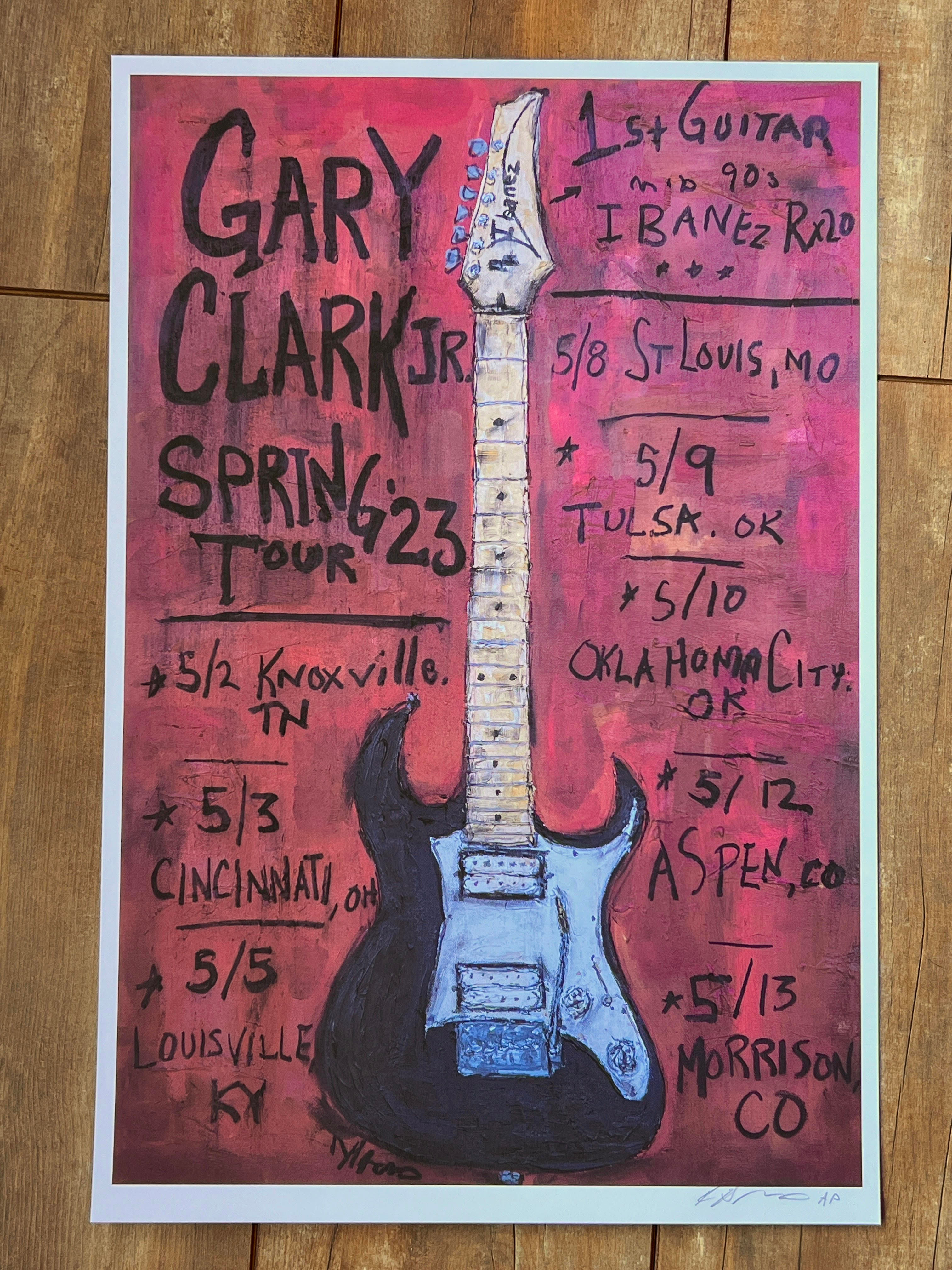 Gary Clark Jr Spring 23 Tour Poster
