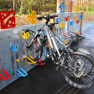 WonderWall Theme sculptural cycle parking stand