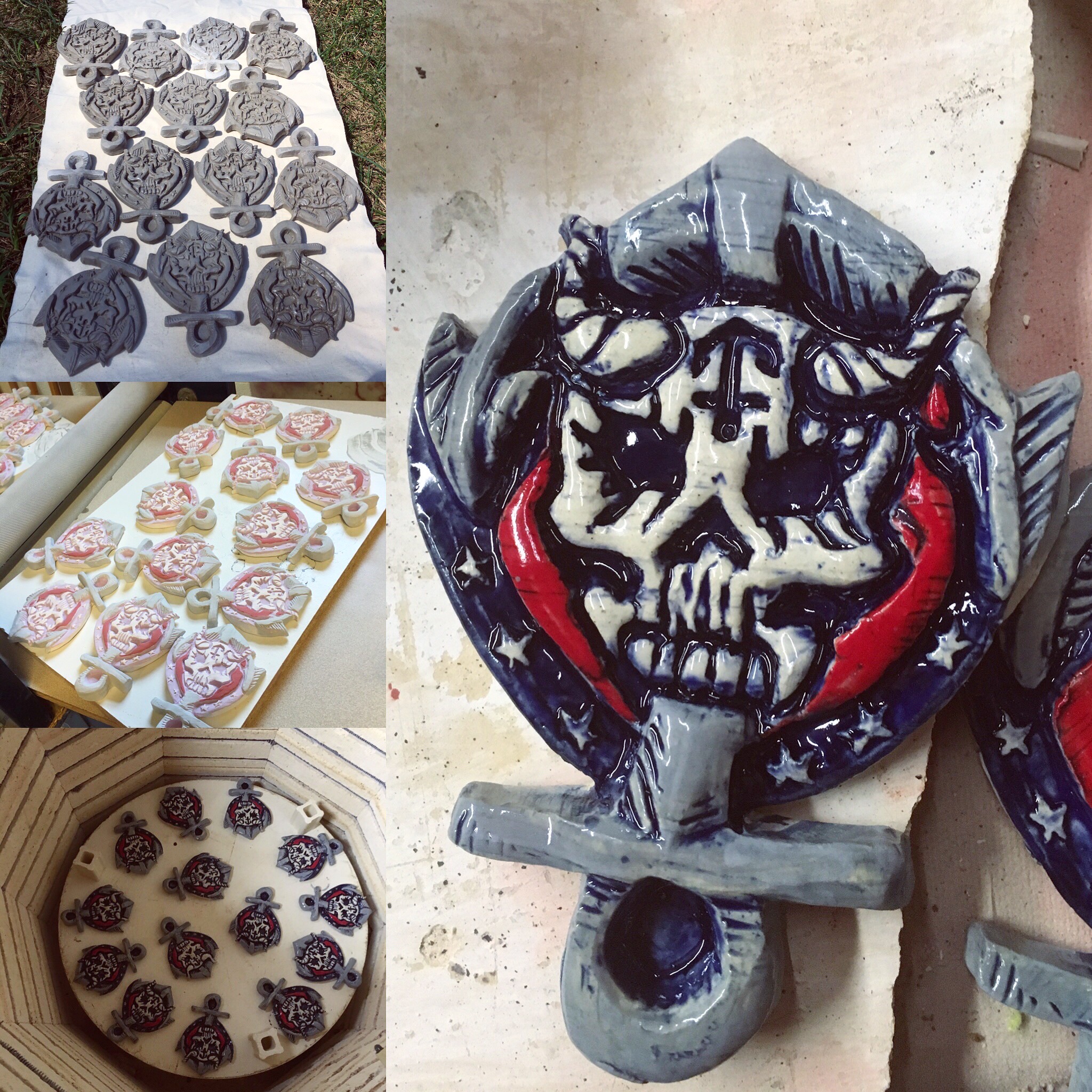 Denim Demons Wall Ornament