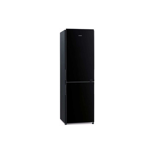 Hitachi 410L Bottom Freezer Refrigerator, Black - RBG410PUK6GBK
